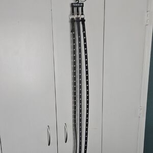 Torrid Black and White Polka Dot Belt Set
